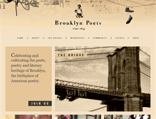 Tablet Screenshot of brooklynpoets.org